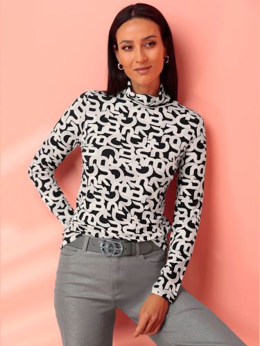 T-shirt à col roulé motif imprimé exclusif - Witt - Modalova
