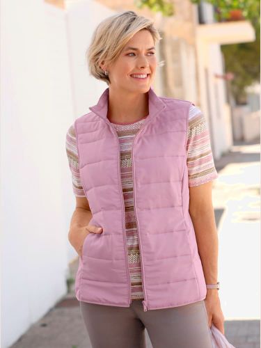 Gilet matelassé lisse sur les côtés - Collection L - Modalova