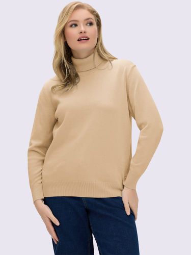 Pull à col roulé pur coton - Collection L - Modalova