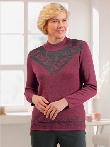 Pull encolure ronde 50% laine vierge - Witt - Modalova
