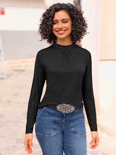 T-shirt à col montant qualité viscose douce - Witt - Modalova