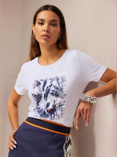 T-shirt à encolure ronde joli imprimé devant - Witt - Modalova