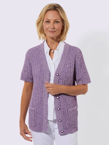 Veste en tricot ajouré fils chinés - Witt - Modalova