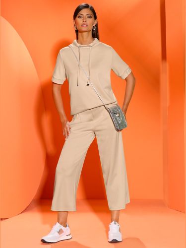 T-shirt à col montant mélange de modal doux - Creation L - Modalova