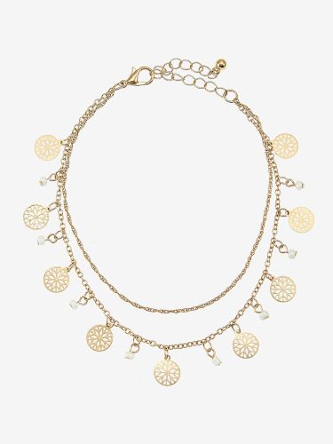 Chaîne de cheville à deux rangées avec petits pendentifs - LASCANA - Modalova