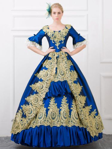 Robe Victorienne médiévale victorienne Robe Rococo Robe Marie Antoinette Costume de princesse rétro Déguisements Halloween - milanoo.com - Modalova