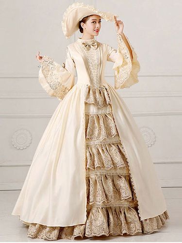 Victoria Robe médiévale Costume Rococo Marie Antoinette Vintage Robe Opéra rétro s Déguisements Halloween - milanoo.com - Modalova