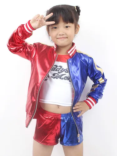 Harley Quinn - Costume de Cosplay de déguisement pour enfants dans le film Suicide Squad Harley Quinn Déguisements Halloween - milanoo.com - Modalova
