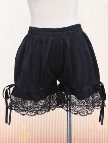 Lolita shorts doux coton dentelle 2026 Nœuds papillons Déguisements Halloween - milanoo.com - Modalova