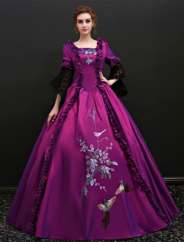 Robe Vintage médiévale victorienne Rococo Marie Antoinette Opéra Costume Rétro Déguisements Halloween - milanoo.com - Modalova
