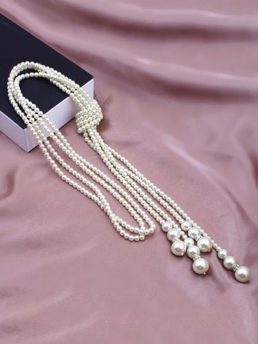 Gatsby Collier Charleston Flapper Costume Accessoires Perles Vintage Style 1920s Bijoux Rétro Femmes Déguisements Halloween - milanoo.com - Modalova