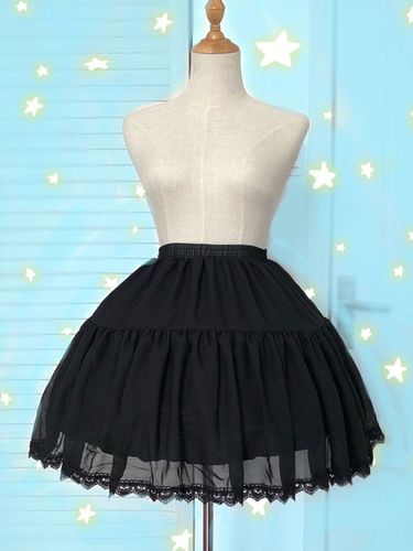 Jupon Lolita Jupon Lolita avec mousseline de soie Déguisements Halloween - milanoo.com - Modalova