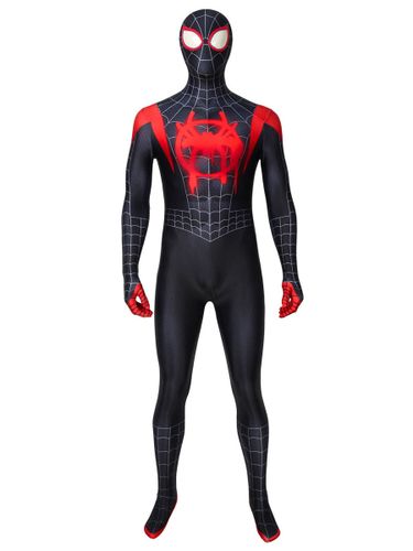 Spider Man dans le vers d'araignée Miles Morales Marvel Cosmics Film Cosplay Costume Collants Déguisements Halloween - milanoo.com - Modalova