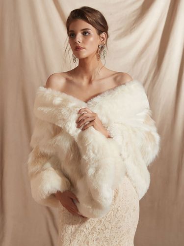 Cape manteau poncho boléro de mariage - milanoo.com - Modalova