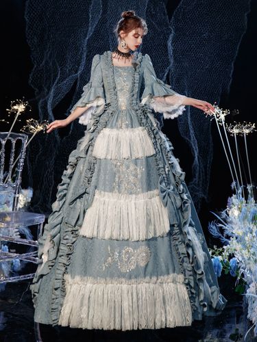 Robe Opéra Costume rétro victorienne rococo en couches volants Costume de Cosplay carnaval - milanoo.com - Modalova
