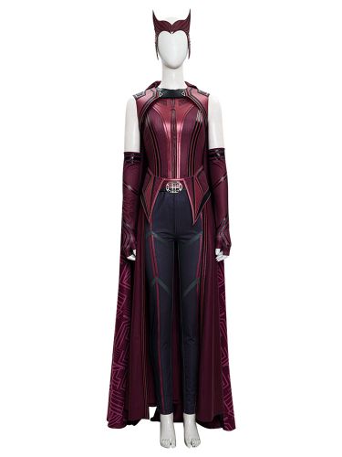 WandaVision sorcière écarlate Wanda Maximoff Costume de Cosplay bourgogne Polyester Marvel Costume de Cosplay cape seulement - milanoo.com - Modalova