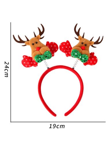 Accessoire de Noël pour les femmes Coffee Brown Polyester Fiber Headwear Christmas Vacons Accessoire - milanoo.com - Modalova