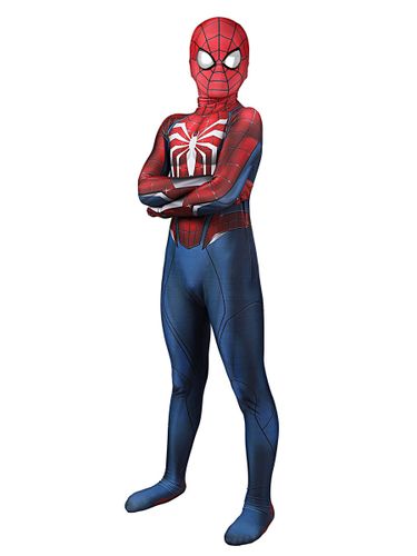 Combinaison intégrale Spiderman pour enfant et bleue en lycra spandex - milanoo.com - Modalova