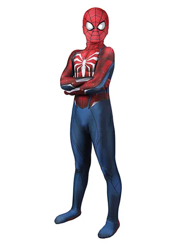Combinaison intégrale Spiderman pour enfant et bleue en lycra spandex - milanoo.com - Modalova