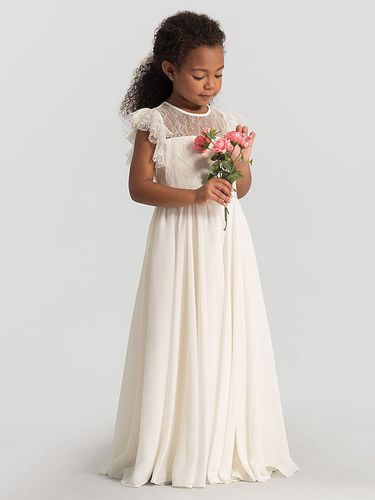 Robe cérémonie fille; robe de cortège enfant; robe fille de fleur - milanoo.com - Modalova