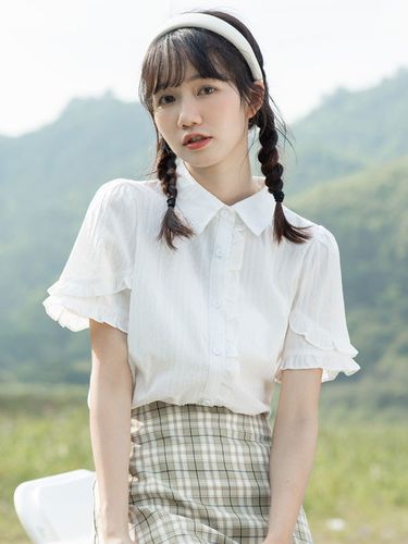 Mignonne Lolita Blouses Manches Courtes Dentelle Lolita Top Lolita Chemise - milanoo.com - Modalova