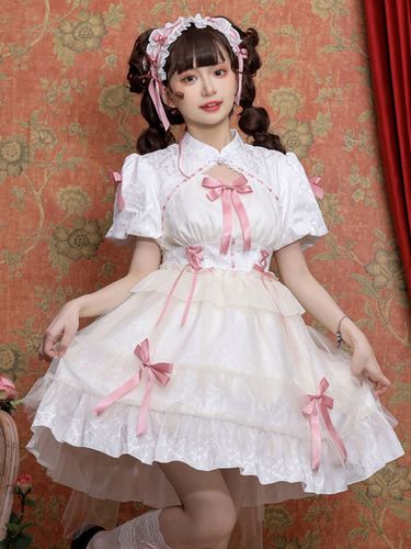 Robe Mignonne Lolita Robe À Manches Courtes Style Chinois - milanoo.com - Modalova