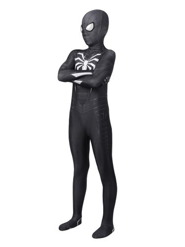 Costume Symbiote Spider-Man dans Spider Man de Marvel Miles Morales PS5 Kid Cosplay Costumes - milanoo.com - Modalova