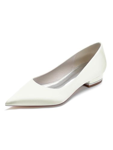 Chaussures de Mariages à Plate avec Bout Pointu en Paillette Unicolore - milanoo.com - Modalova
