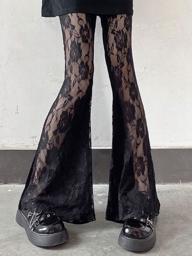 Pantalon Lolita gothique évasé Lolita en dentelle - milanoo.com - Modalova