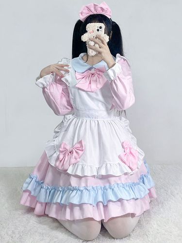 Robe Lolita de ménage Robe à manches longues en polyester - milanoo.com - Modalova
