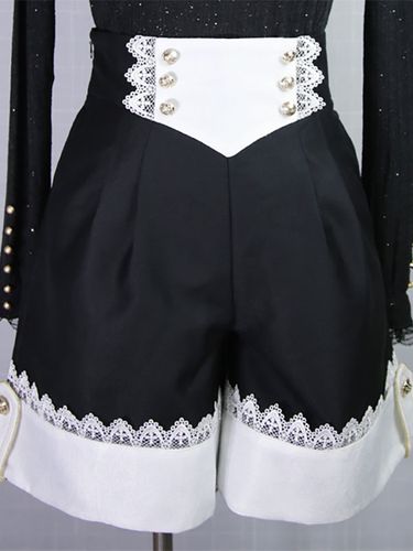 Short Bloomers Gothiques Lolita Pantalon Lolita Droit En Dentelle - milanoo.com - Modalova