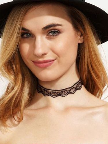 Colliers de mariage gothiques noirs Collier de mariage noir - milanoo.com - Modalova