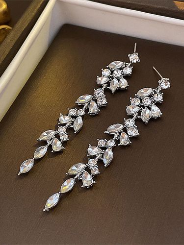 Boucles d\'oreilles de mariée Strass Fille Strass Bijoux de mariée percés - milanoo.com - Modalova