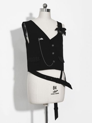 【Pré-vente】 Gilet à bandoulière Lolita asymétrique gothique Lolita - milanoo.com - Modalova