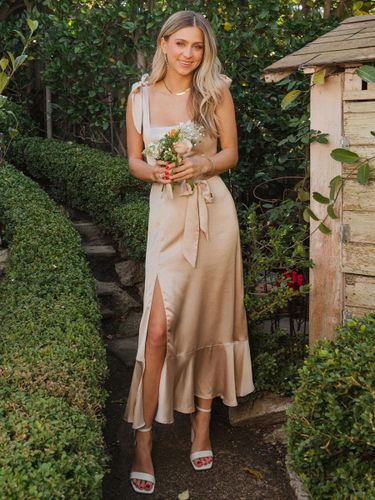 Robes de demoiselle d'honneur à bretelle jupe fendue - milanoo.com - Modalova