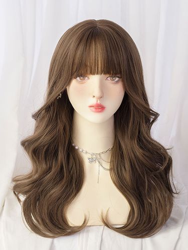 Perruques Sweet Lolita Longue Fibre Résistante À La Chaleur Accessoires Lolita Brun Foncé - milanoo.com - Modalova