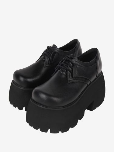 Chaussures gothiques épaisses Lolita en cuir PU à bout rond Lolita - milanoo.com - Modalova