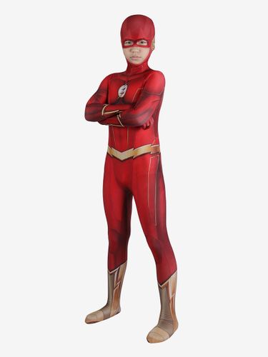 Le costume de cosplay Flash saison 8 Barry Allen Kid - milanoo.com - Modalova