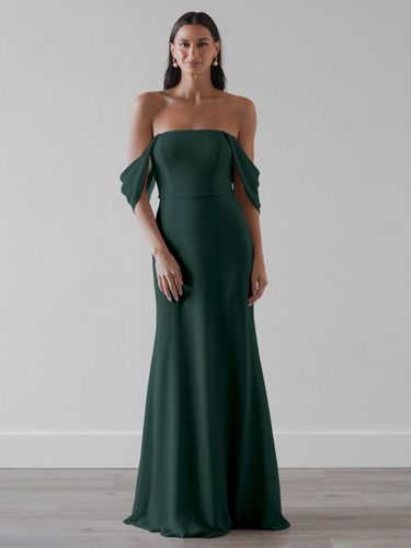 Robes de demoiselle d'honneur Robe de bal trapèze en mousseline de soie longueur au sol - milanoo.com - Modalova