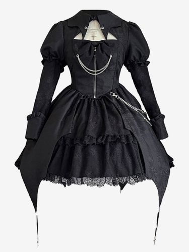 Robes Gothiques Lolita À Lacets Vintage Manches Longues - milanoo.com - Modalova