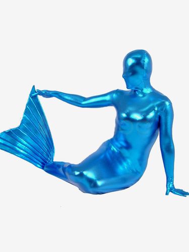 Combinaisons zentai sirène Costume Déguisements Halloween 2026 brillant métallique Mermaid Déguisements Halloween - milanoo.com - Modalova