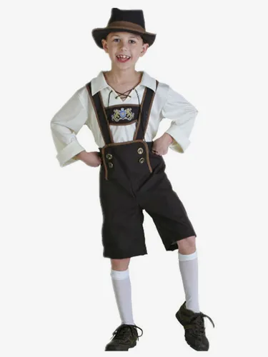 Costume Enfant Imprimer Ensemble Combinaison De Chapeau Oktoberfest À Double Boutonnage Déguisements Halloween - milanoo.com - Modalova