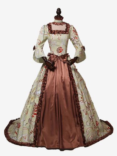 Costumes rétro volants robe en Polyester s rétro Marie Antoinette Costume tunique vêtements Vintage - milanoo.com - Modalova