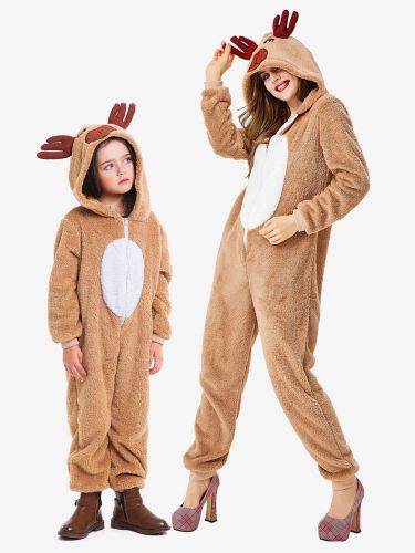 Kigurumi Pyjamas Cosplay Cadeaux Noël Enfant Renne Combinaison Costumes - milanoo.com - Modalova