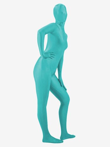 Toussaint Cosplay Costume de zentai unisexe intégral en lycra Cyan Déguisements Halloween - milanoo.com - Modalova