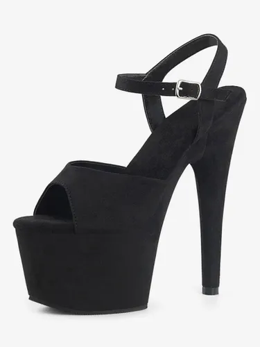 Femmes Sexy Sandales Synthétique En Cuir Peep Toe Monk Strap Chaussures Sexy - milanoo.com - Modalova