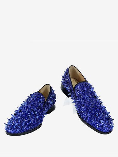 Mocassins à rivetss chaussures à enfiler à pointes à paillettes pour bal de promo mariage - milanoo.com - Modalova
