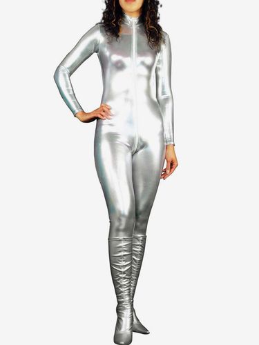 Catsuit Déguisements Halloween Métallisé Brillant Unisexe Sexy Zentai Costume - milanoo.com - Modalova