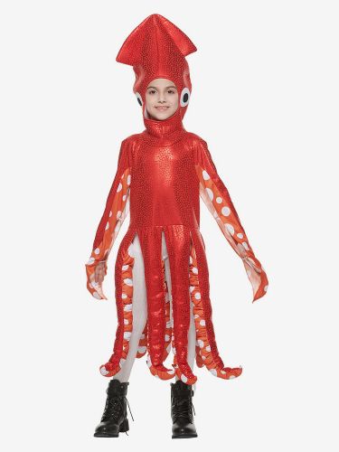 Costume de jeu pour enfants créature marine calmar mignon une pièce costume amusant pour fête scolaire - milanoo.com - Modalova