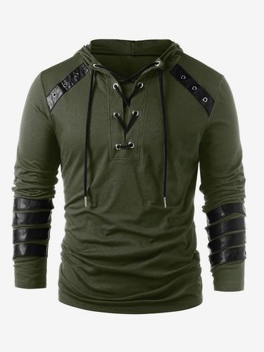 Haut vintage noir rétro en polyester à manches longues Costumes rétro pour homme - milanoo.com - Modalova